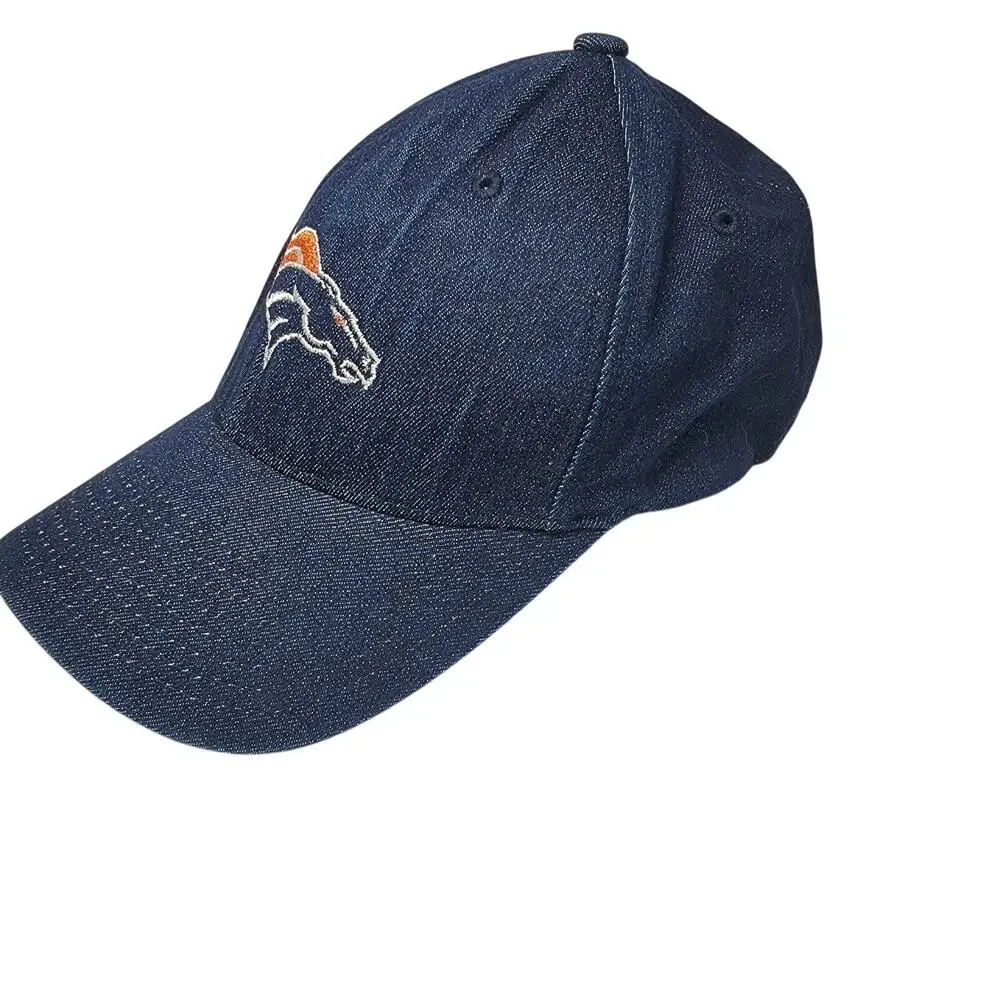Vintage Denim FlexFit Denver‎ Broncos Baseball Hat size S/M